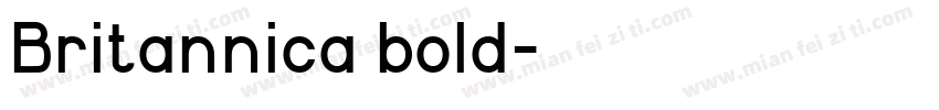 Britannica bold字体转换